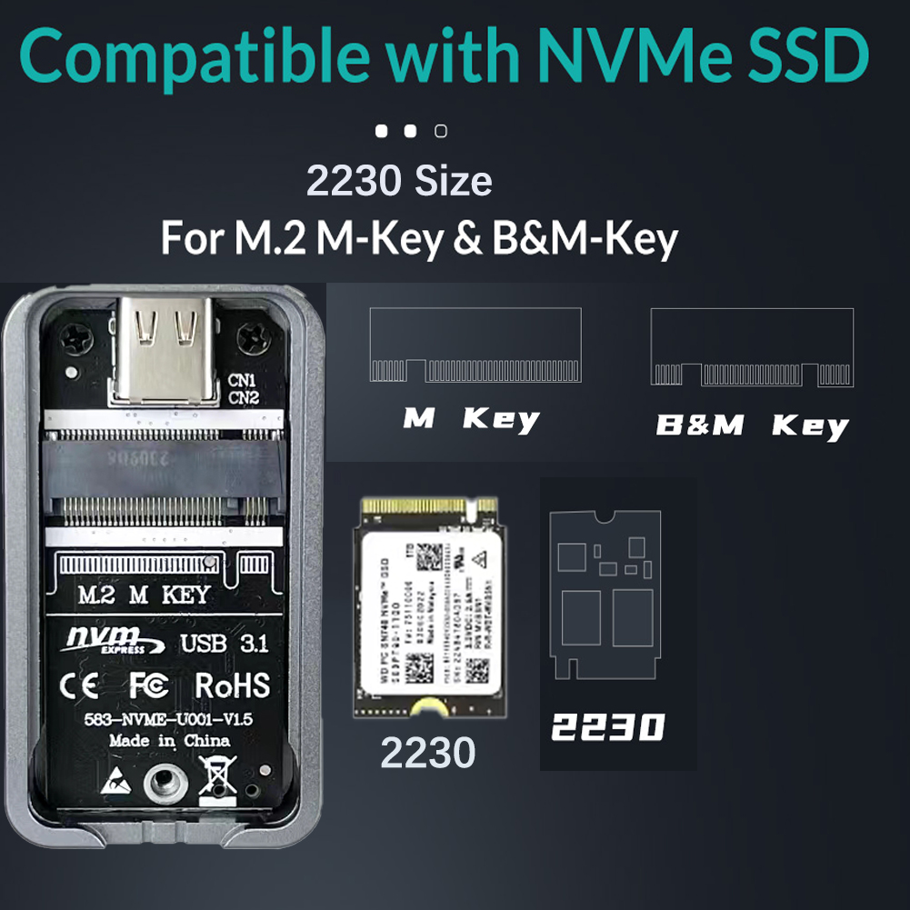 2230 2242 M.2 NVMe Case Enclos - đánh giá và giá M2 2242 Nvme Ssd 2Tb Pcie 4.0