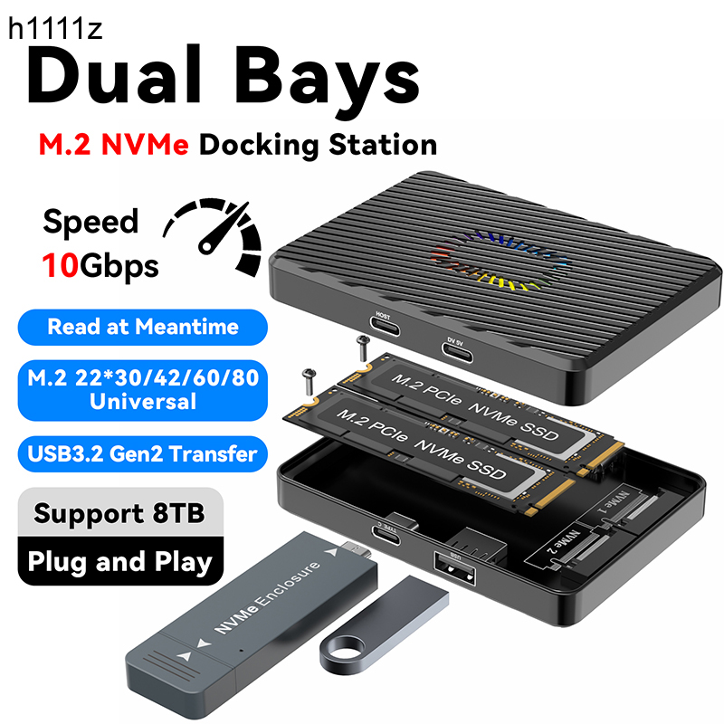Dual Bays M.2 NVME Docking Sta - đánh giá và giá 8Tb M2 Nvme Ssd