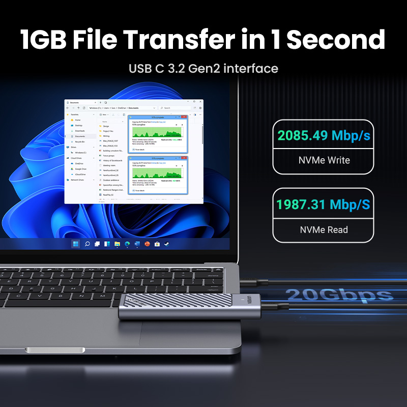 UGREEN 20Gbps M2 SSD Case M.2  - đánh giá và giá 8Tb M2 Nvme Ssd
